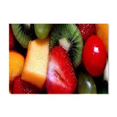 Fruits, Food, Green, Red, Strawberry, Yellow Crystal Sticker (a4)