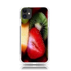 Fruits, Food, Green, Red, Strawberry, Yellow Iphone 11 Tpu Uv Print Case by nateshop