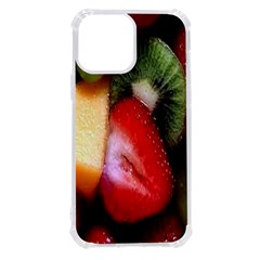 Fruits, Food, Green, Red, Strawberry, Yellow Iphone 13 Pro Max Tpu Uv Print Case by nateshop