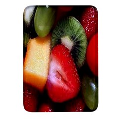 Fruits, Food, Green, Red, Strawberry, Yellow Rectangular Glass Fridge Magnet (4 Pack) by nateshop