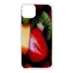 Fruits, Food, Green, Red, Strawberry, Yellow Iphone 14 Plus Tpu Uv Print Case by nateshop