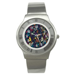 Inspired By The Colours And Shapes Stainless Steel Watch by nateshop