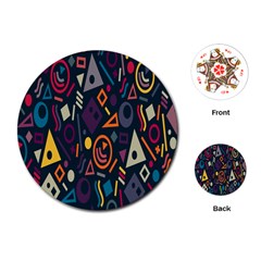 Inspired By The Colours And Shapes Playing Cards Single Design (round)