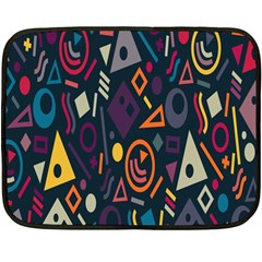 Inspired By The Colours And Shapes Two Sides Fleece Blanket (mini) by nateshop