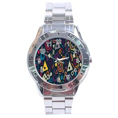 Inspired By The Colours And Shapes Stainless Steel Analogue Watch by nateshop