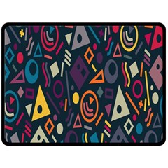 Inspired By The Colours And Shapes Fleece Blanket (large) by nateshop