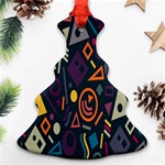 Inspired By The Colours And Shapes Christmas Tree Ornament (Two Sides) Back