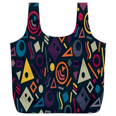 Inspired By The Colours And Shapes Full Print Recycle Bag (xl) by nateshop