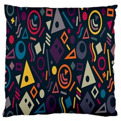 Inspired By The Colours And Shapes Large Cushion Case (two Sides) by nateshop