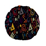 Inspired By The Colours And Shapes Standard 15  Premium Flano Round Cushions Front