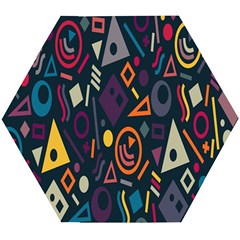 Inspired By The Colours And Shapes Wooden Puzzle Hexagon by nateshop