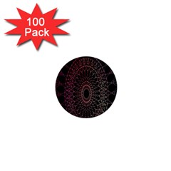 Mandala   Lockscreen , Aztec 1  Mini Buttons (100 Pack)  by nateshop