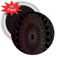 Mandala   Lockscreen , Aztec 3  Magnets (10 Pack)  by nateshop