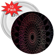 Mandala   Lockscreen , Aztec 3  Buttons (10 Pack)  by nateshop