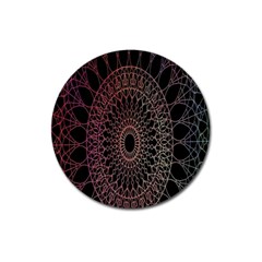 Mandala   Lockscreen , Aztec Magnet 3  (round) by nateshop