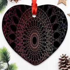 Mandala   Lockscreen , Aztec Heart Ornament (two Sides) by nateshop