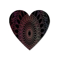 Mandala   Lockscreen , Aztec Heart Magnet by nateshop