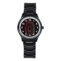 Mandala   Lockscreen , Aztec Stainless Steel Round Watch by nateshop