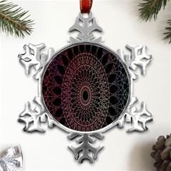 Mandala   Lockscreen , Aztec Metal Small Snowflake Ornament