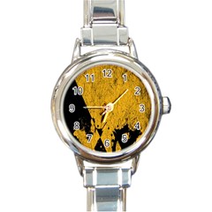 Yellow Best, Black, Black And White, Emoji High Round Italian Charm Watch by nateshop