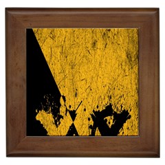 Yellow Best, Black, Black And White, Emoji High Framed Tile by nateshop