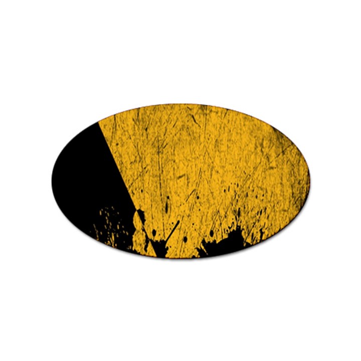 Yellow Best, Black, Black And White, Emoji High Sticker (Oval)