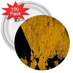 Yellow Best, Black, Black And White, Emoji High 3  Buttons (100 Pack)  by nateshop