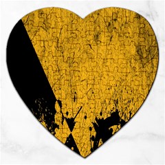 Yellow Best, Black, Black And White, Emoji High Jigsaw Puzzle (heart) by nateshop