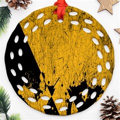 Yellow Best, Black, Black And White, Emoji High Ornament (round Filigree)