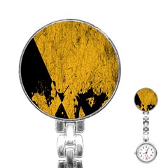 Yellow Best, Black, Black And White, Emoji High Stainless Steel Nurses Watch by nateshop