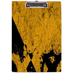 Yellow Best, Black, Black And White, Emoji High A4 Acrylic Clipboard by nateshop