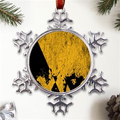 Yellow Best, Black, Black And White, Emoji High Metal Large Snowflake Ornament by nateshop