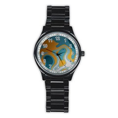 Cartoon, Elma, Corazones Stainless Steel Round Watch by nateshop