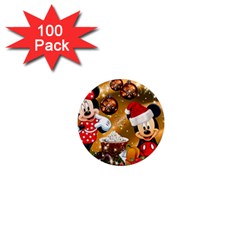 Cartoons, Disney, Merry Christmas, Minnie 1  Mini Magnets (100 pack) 