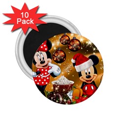 Cartoons, Disney, Merry Christmas, Minnie 2 25  Magnets (10 Pack)  by nateshop