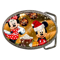 Cartoons, Disney, Merry Christmas, Minnie Belt Buckles