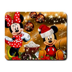 Cartoons, Disney, Merry Christmas, Minnie Small Mousepad by nateshop