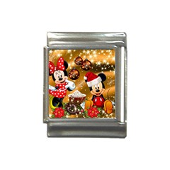 Cartoons, Disney, Merry Christmas, Minnie Italian Charm (13mm) by nateshop