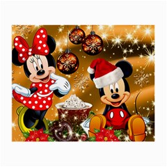 Cartoons, Disney, Merry Christmas, Minnie Small Glasses Cloth