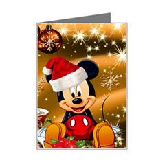 Cartoons, Disney, Merry Christmas, Minnie Mini Greeting Card by nateshop