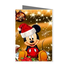 Cartoons, Disney, Merry Christmas, Minnie Mini Greeting Cards (pkg Of 8) by nateshop