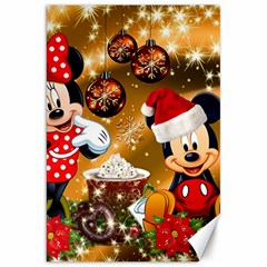 Cartoons, Disney, Merry Christmas, Minnie Canvas 20  x 30 