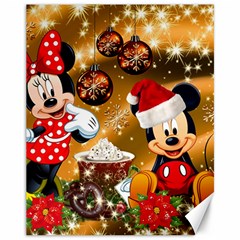 Cartoons, Disney, Merry Christmas, Minnie Canvas 11  X 14  by nateshop