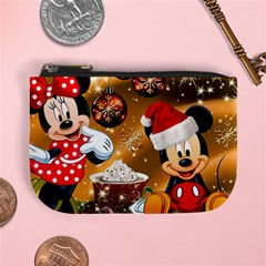 Cartoons, Disney, Merry Christmas, Minnie Mini Coin Purse by nateshop