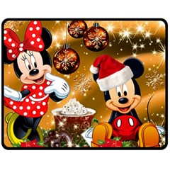 Cartoons, Disney, Merry Christmas, Minnie Fleece Blanket (Medium)