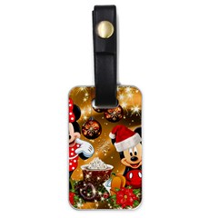 Cartoons, Disney, Merry Christmas, Minnie Luggage Tag (one side)