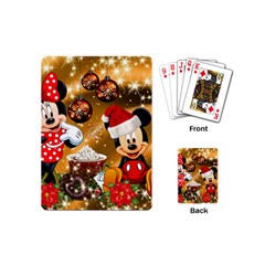 Cartoons, Disney, Merry Christmas, Minnie Playing Cards Single Design (Mini)