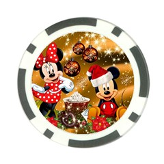 Cartoons, Disney, Merry Christmas, Minnie Poker Chip Card Guard (10 Pack) by nateshop