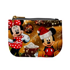 Cartoons, Disney, Merry Christmas, Minnie Mini Coin Purse by nateshop