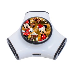 Cartoons, Disney, Merry Christmas, Minnie 3-Port USB Hub